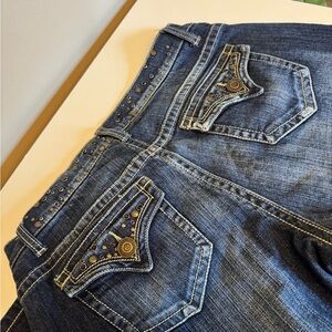 Embellished Blue Denim Jeans